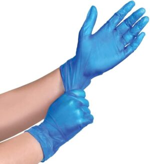 gants nitrile Bleu jetables 100 unités