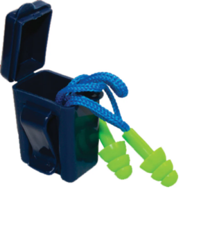 Bouchon D'oreille AUDITORY BLUE réutilisable avec cordon