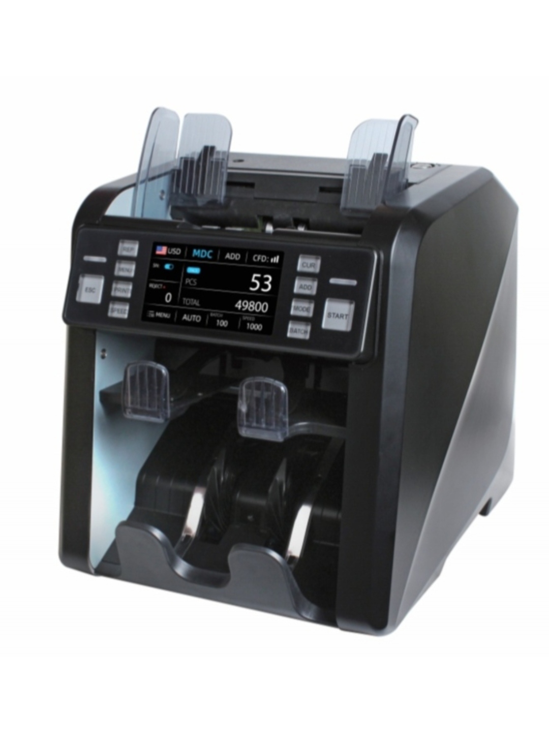 Compteurs de billets professionnel deux étages