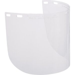 Visières polycarbonate incolore avec bord plastique. Lot de 2 Visiéres
